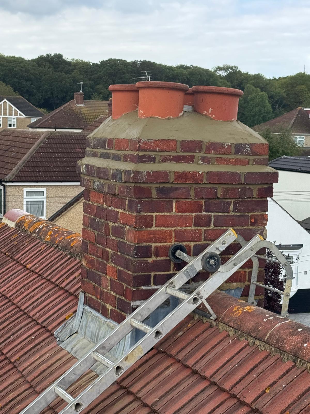 Chimney Repaired by Allfix Roofing